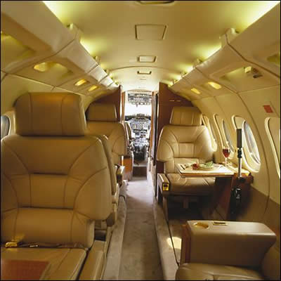 Stellar Villas - Luxury Villa Rentals -  Jet Charter - HAWKER 700 - Interior