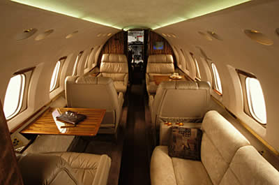 Stellar Villas - Luxury Villa Rentals -  Jet Charter - HAWKER 800 - Interior